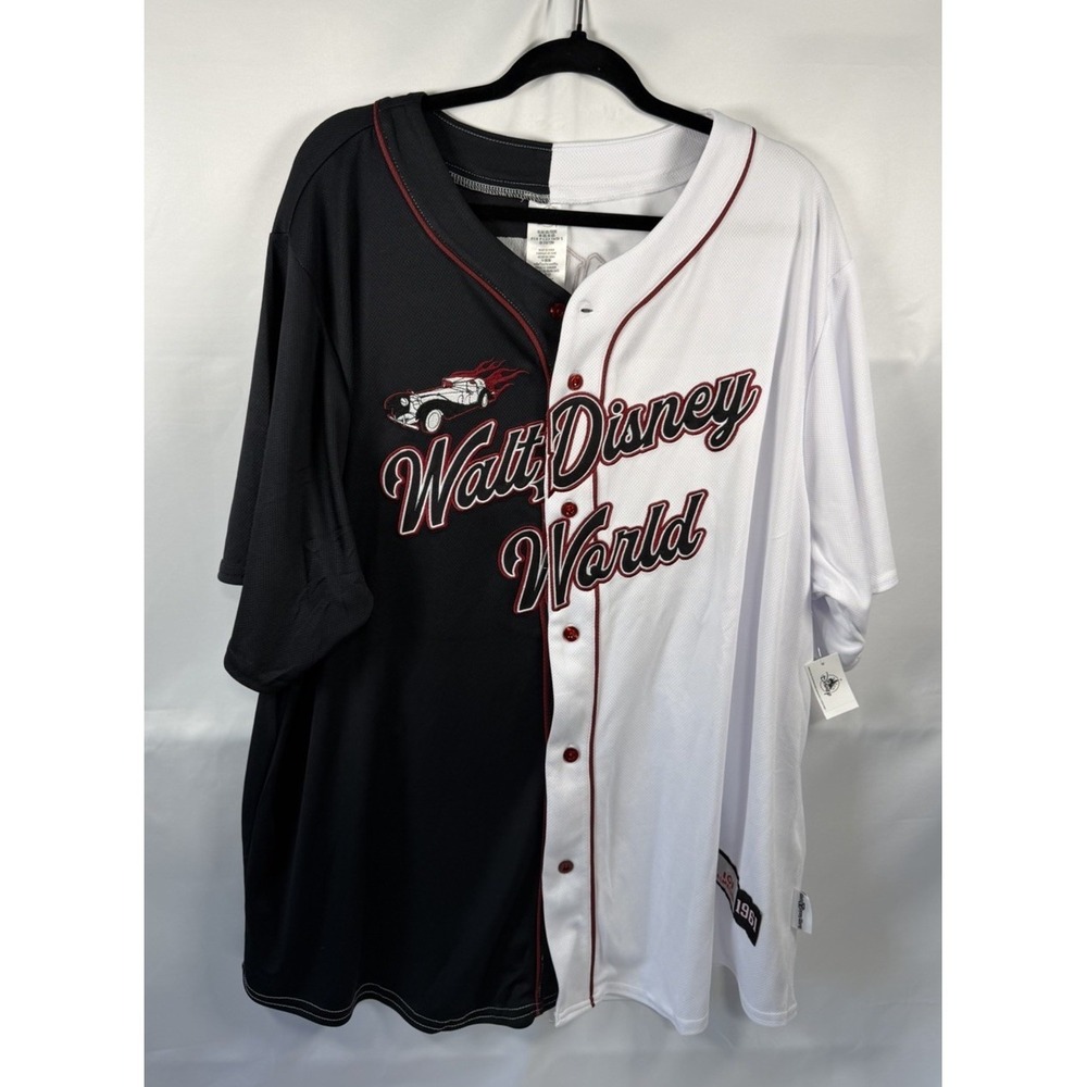 Disney Parks 2025 Disneyworld Villains Cruella De Vil XL Baseball Jersey NWT